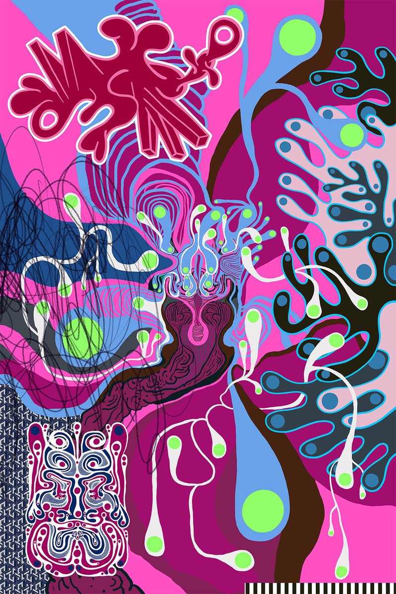 Abstract Landscape Giclee Print By Alasdair Willis, 16 X 23, Kapu, Original Artwork