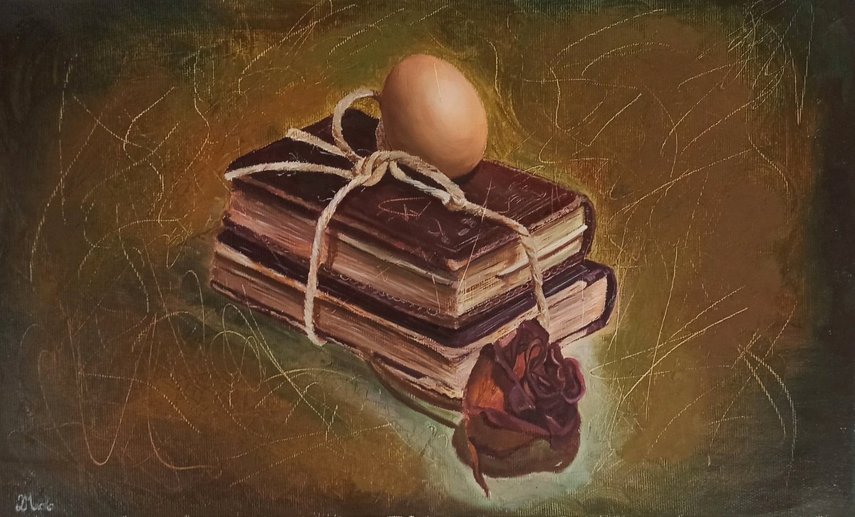 Photorealistic Still Life Oil Painting By Laura Muolo, 17 X 11", The Subsidiaries, Original Artwork