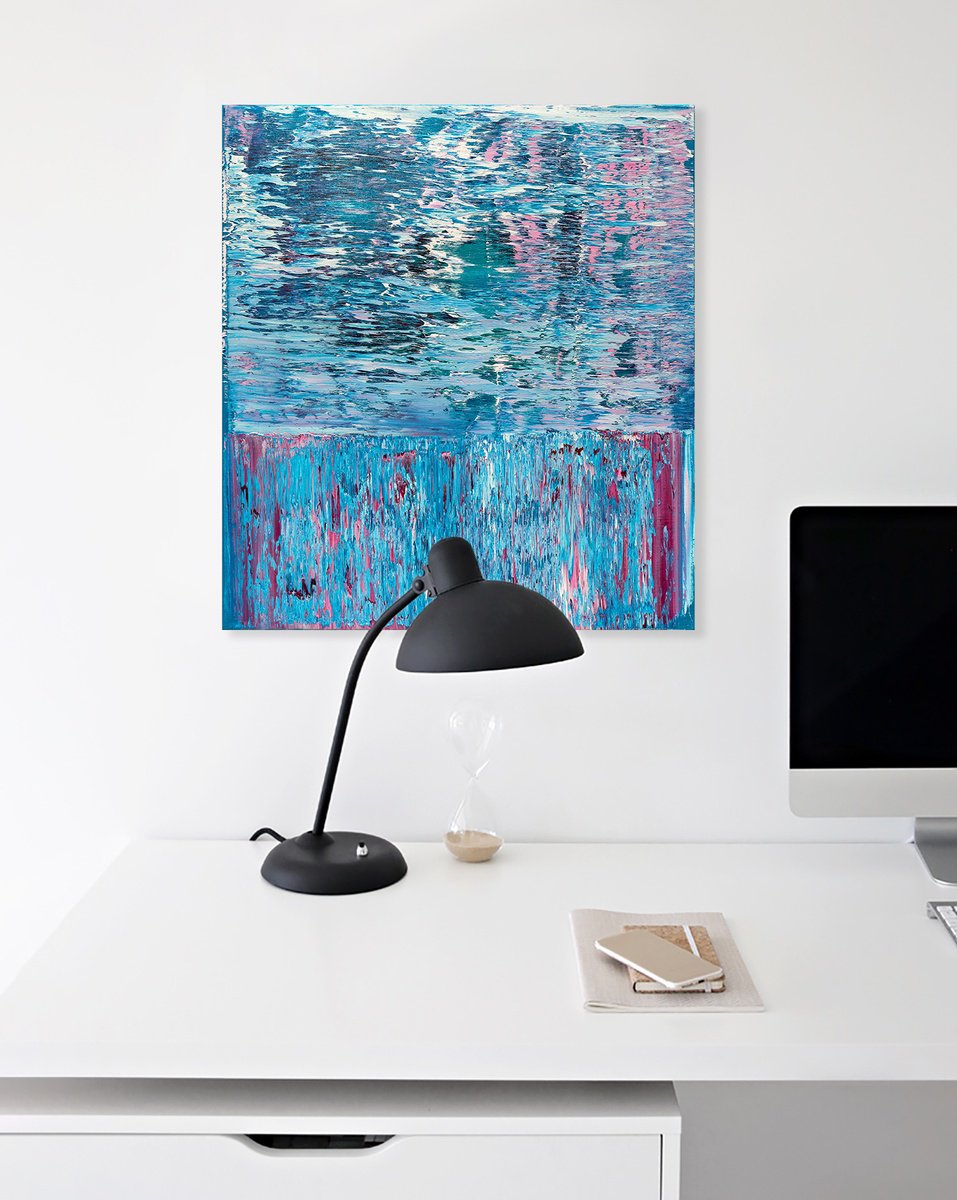 Abstract Oil Painting By Nataliia Sydorova, 16 X 18", Composition ?7, Original Artwork