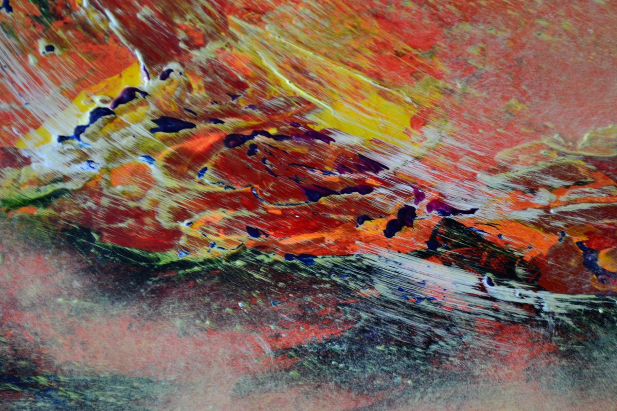 Abstract Acrylic Painting By Thierry Vobmann. Abstract ., 29 X 36", Seconde Chance.73X92 Cm, Original Artwork