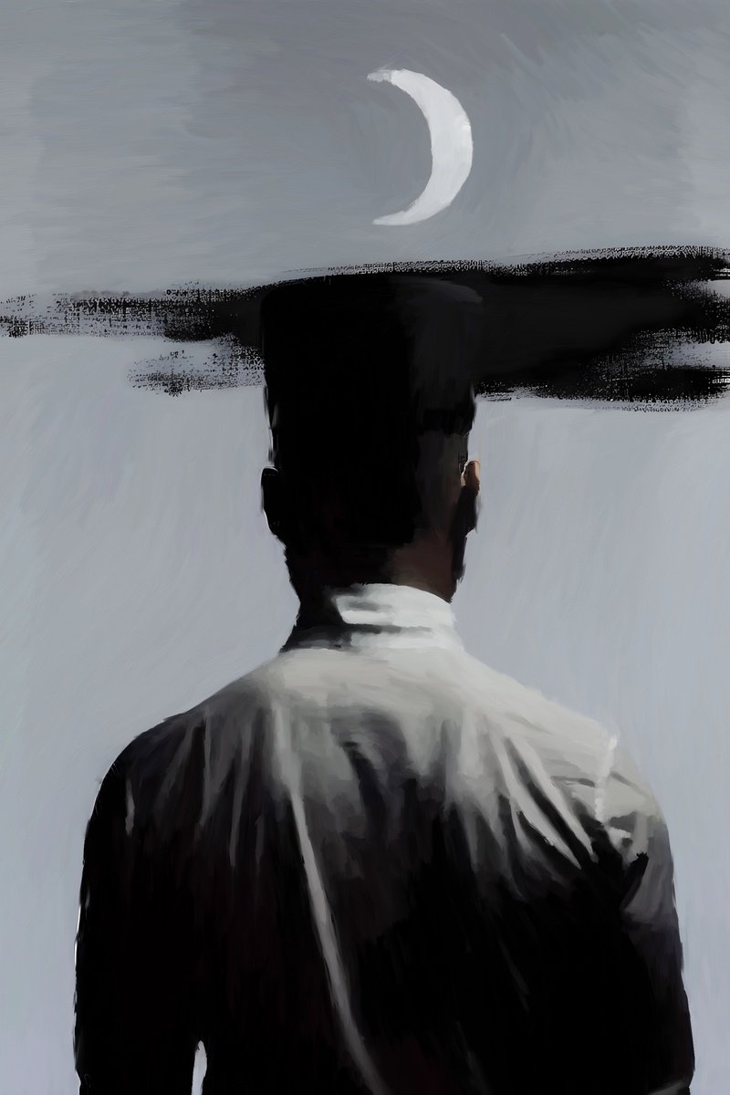 Expressive Portrait Acrylic Painting By Anzhelika Klimina, 20 X 28, Male Portrait N1, Original Artwork