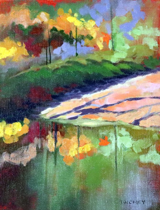 Sun Bank With Azaleas