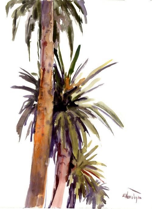Palms on the Road (Hollywood) by Suren Nersisyan