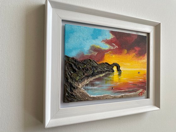 Durdle Door Sunset in a Frame