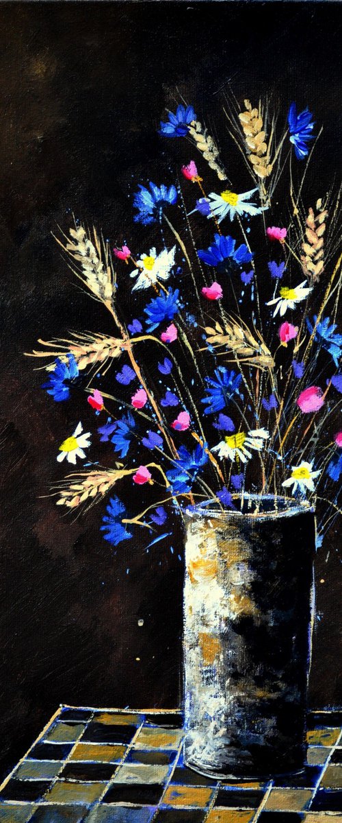 Wild flowers still life by Pol Henry Ledent
