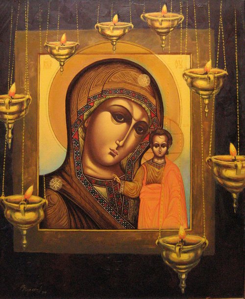 Kazan icon of the Mother of God  50X60cm by Vitaliy Koriakin