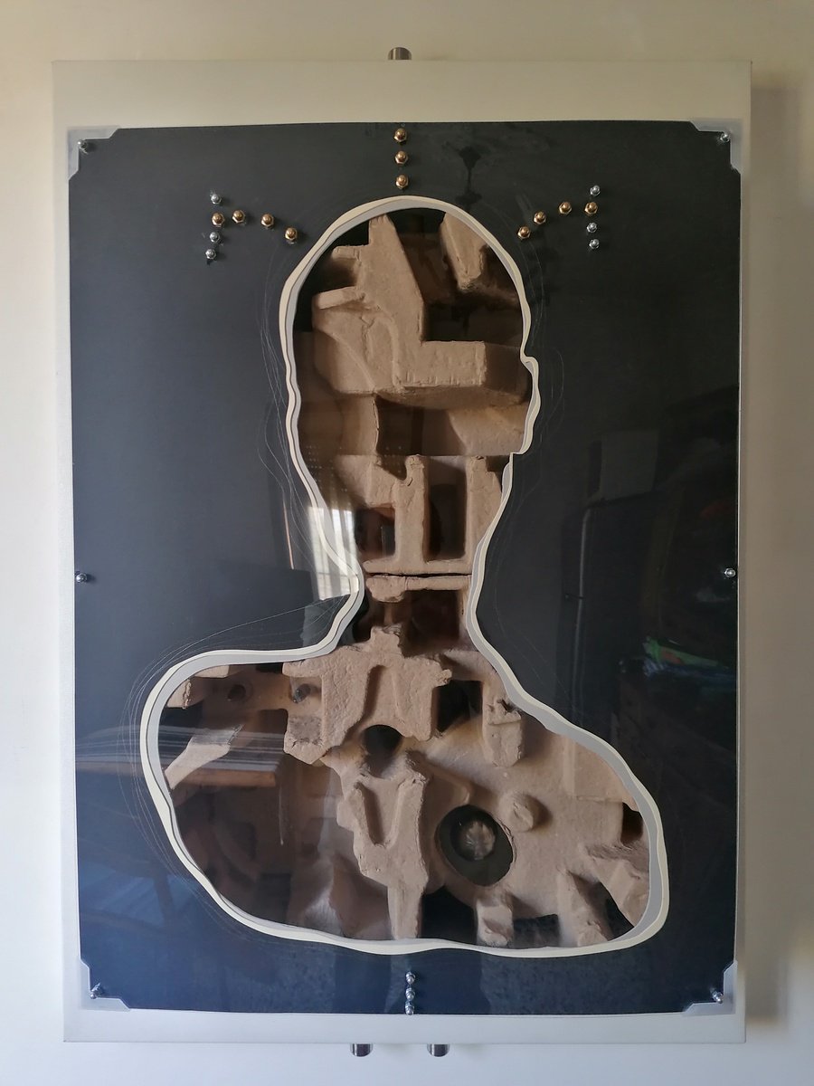 Surrealistic Abstract Painting By Stefano Mazzolini, 30 X 43", Sc2B, Original Artwork