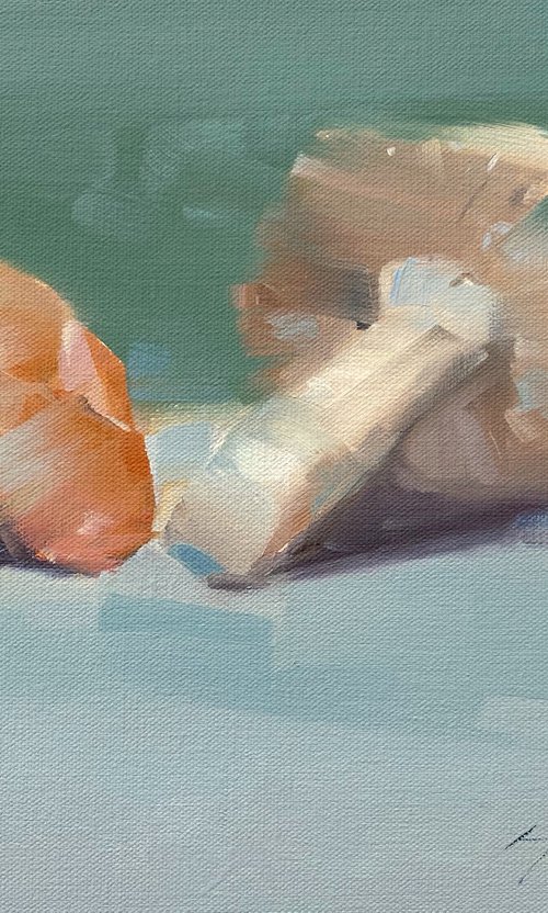 Mushrooms, Original oil painting, Handmade artwork, One of a kind by Vahe Yeremyan