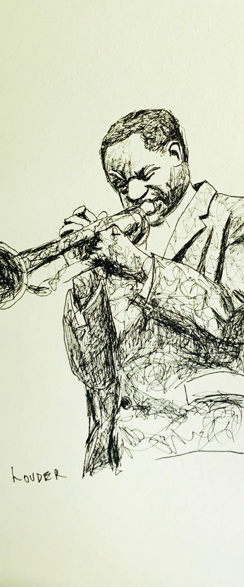 Trumpet Player by Ryan  Louder