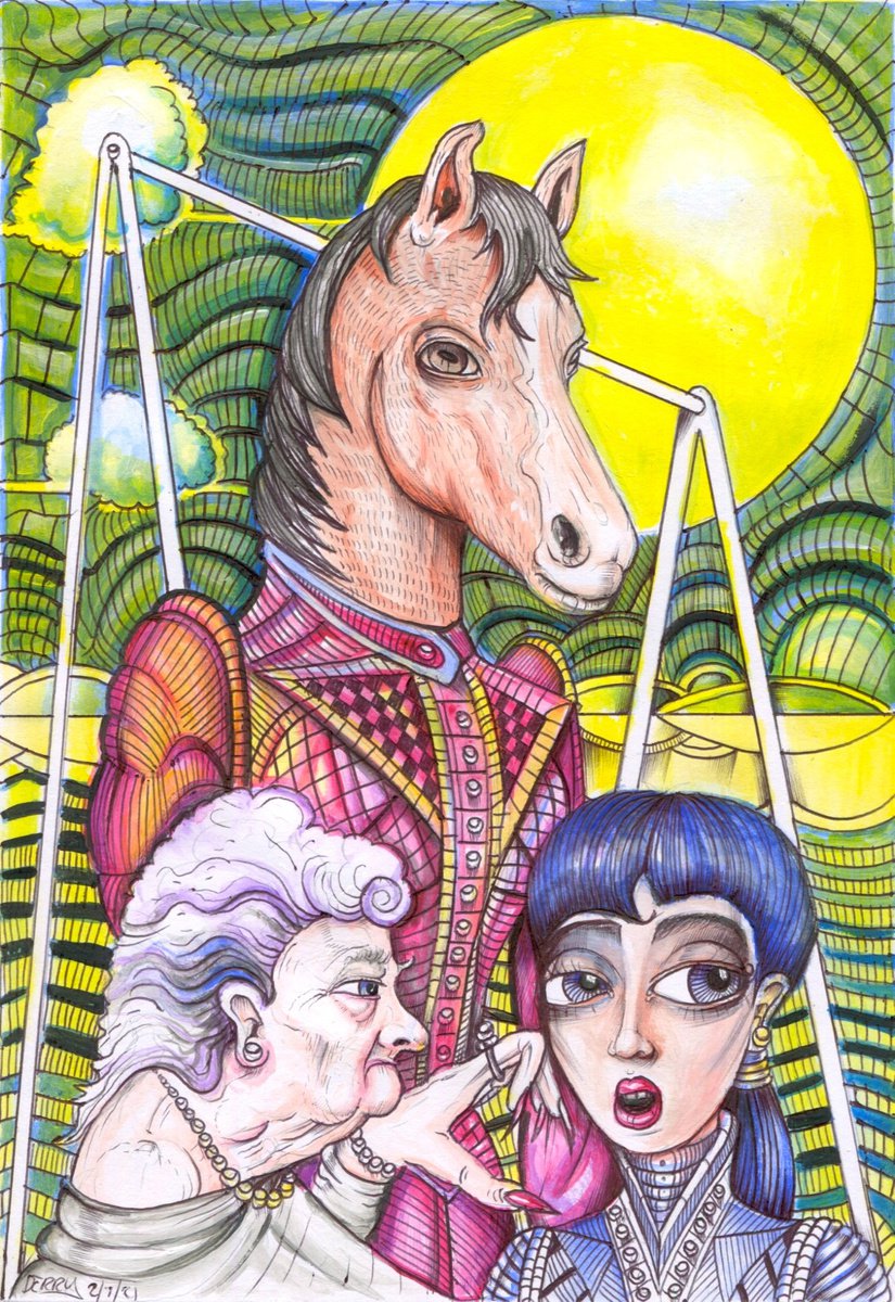 Clothes Horse - Surrealism Art Illustration by Spencer Derry ART