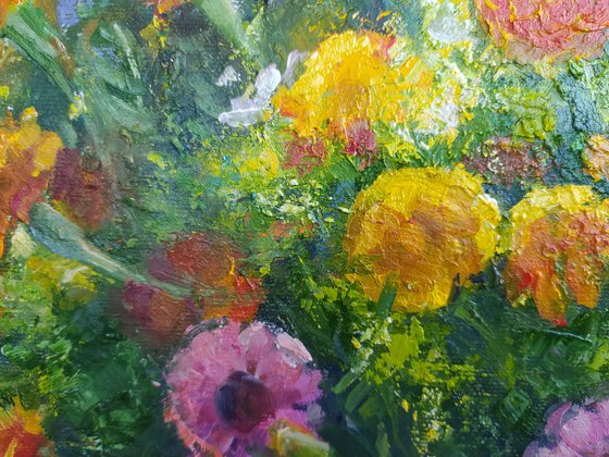 Flowers in the village