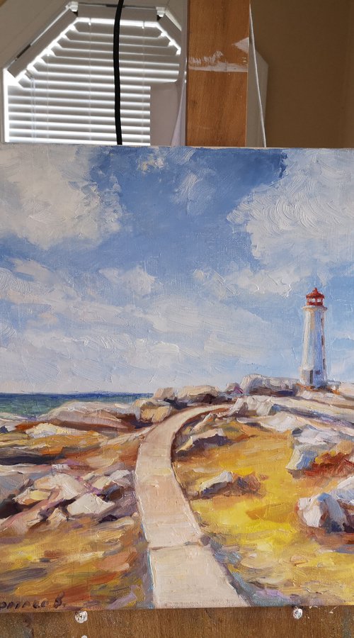Sunlit 2, original, one of a kind, oil on canvas painting by Alexander Koltakov