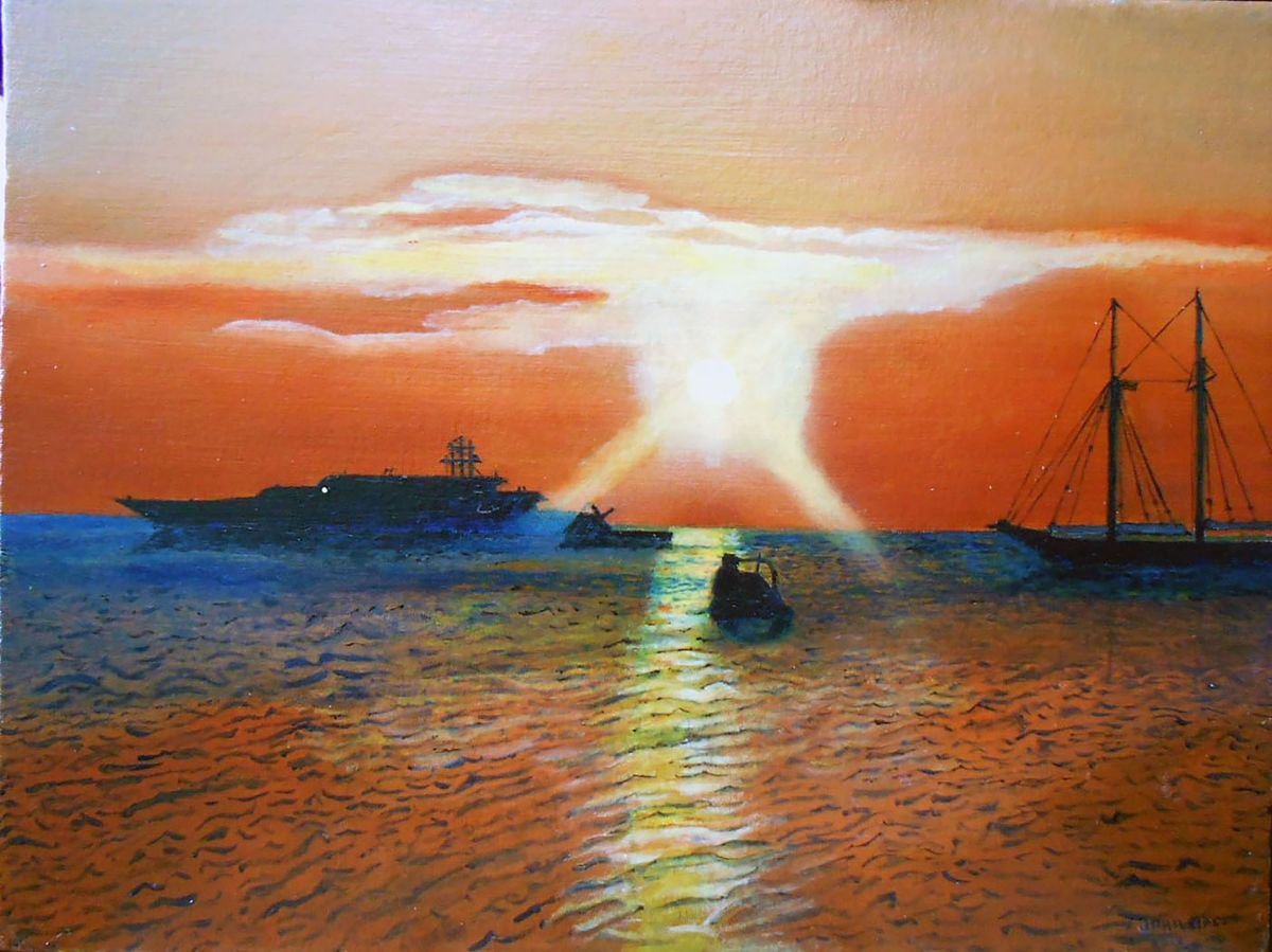 Mykonos Sunset by Jeffrey Allen Phillips - My JP Art