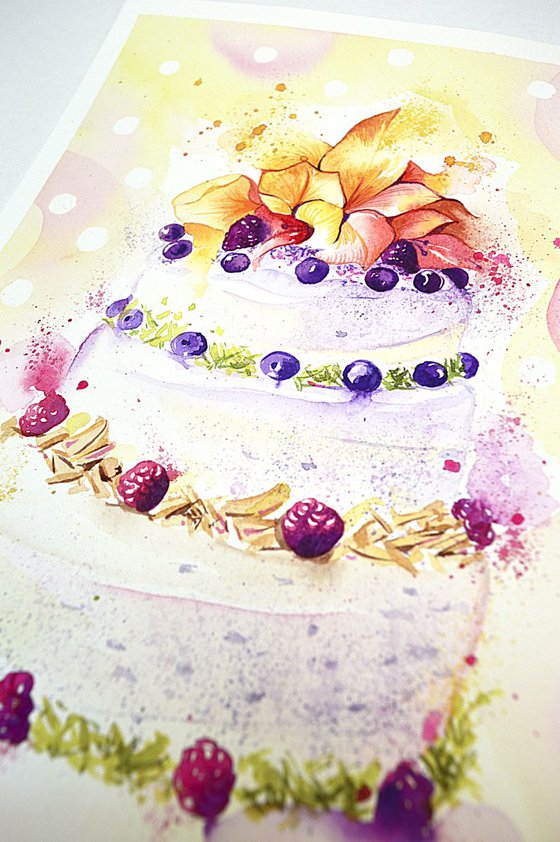 Lily flowery cake
