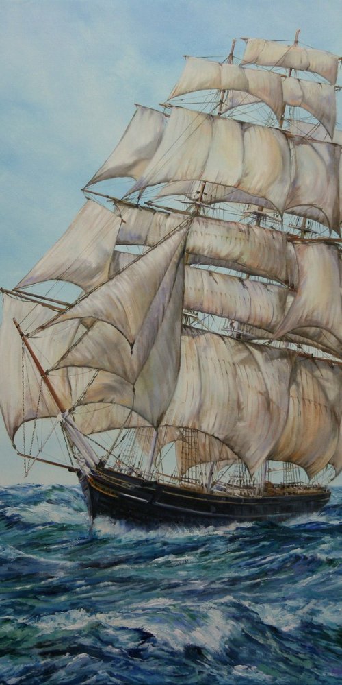 THE CUTTY SARK AT SEA by Peter Goodhall