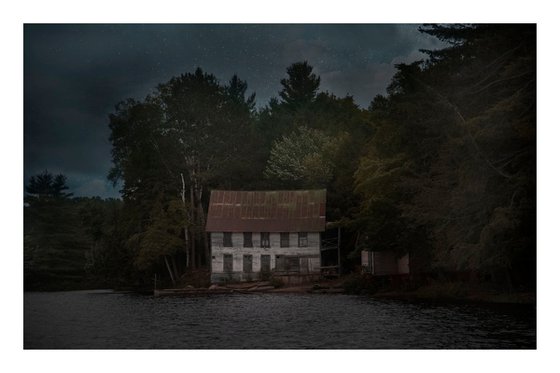 Abandoned House, Long Lake - 24 x 16"  - Dusk Series