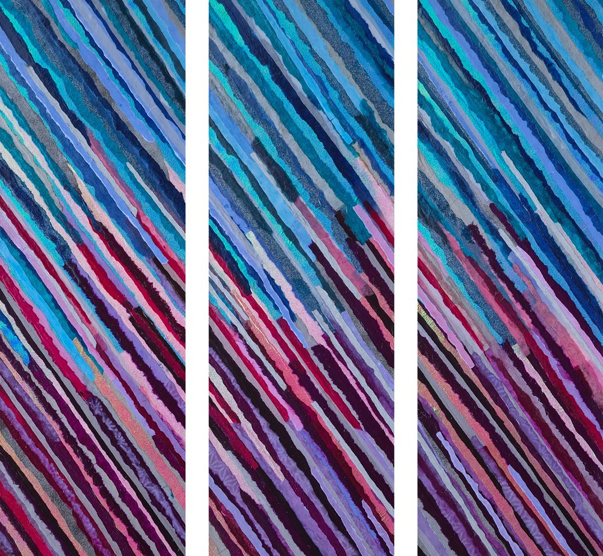 Abstract Collage By Dave Popino, 39 X 36, Kuroda 2, Original Artwork