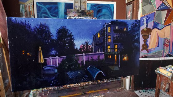 Backyard Nocturne (Sold)