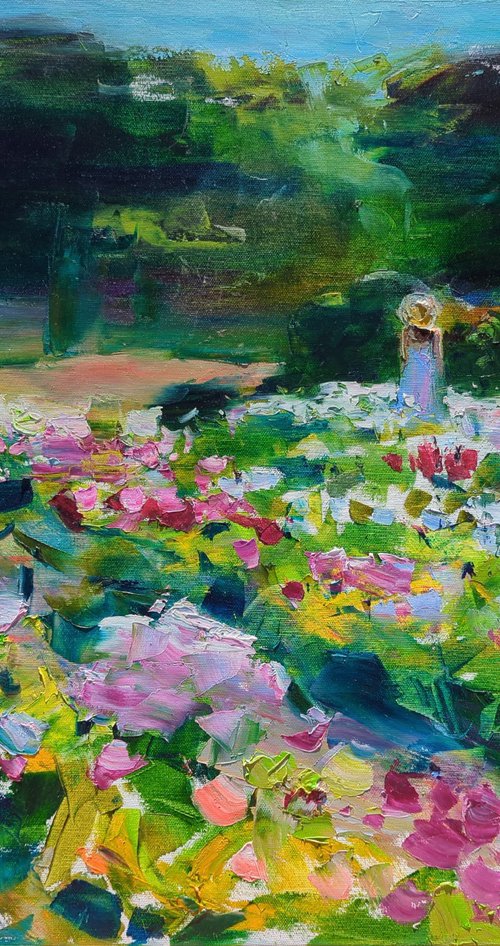 Walk in a botanical garden by Helen Shukina