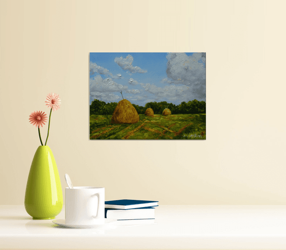 Country Hay Field Landscape