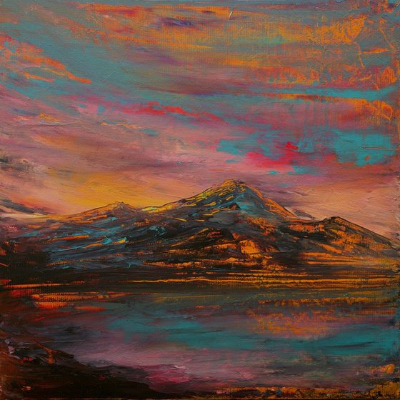 Loch Awe Colours, Scottish mountain landscape