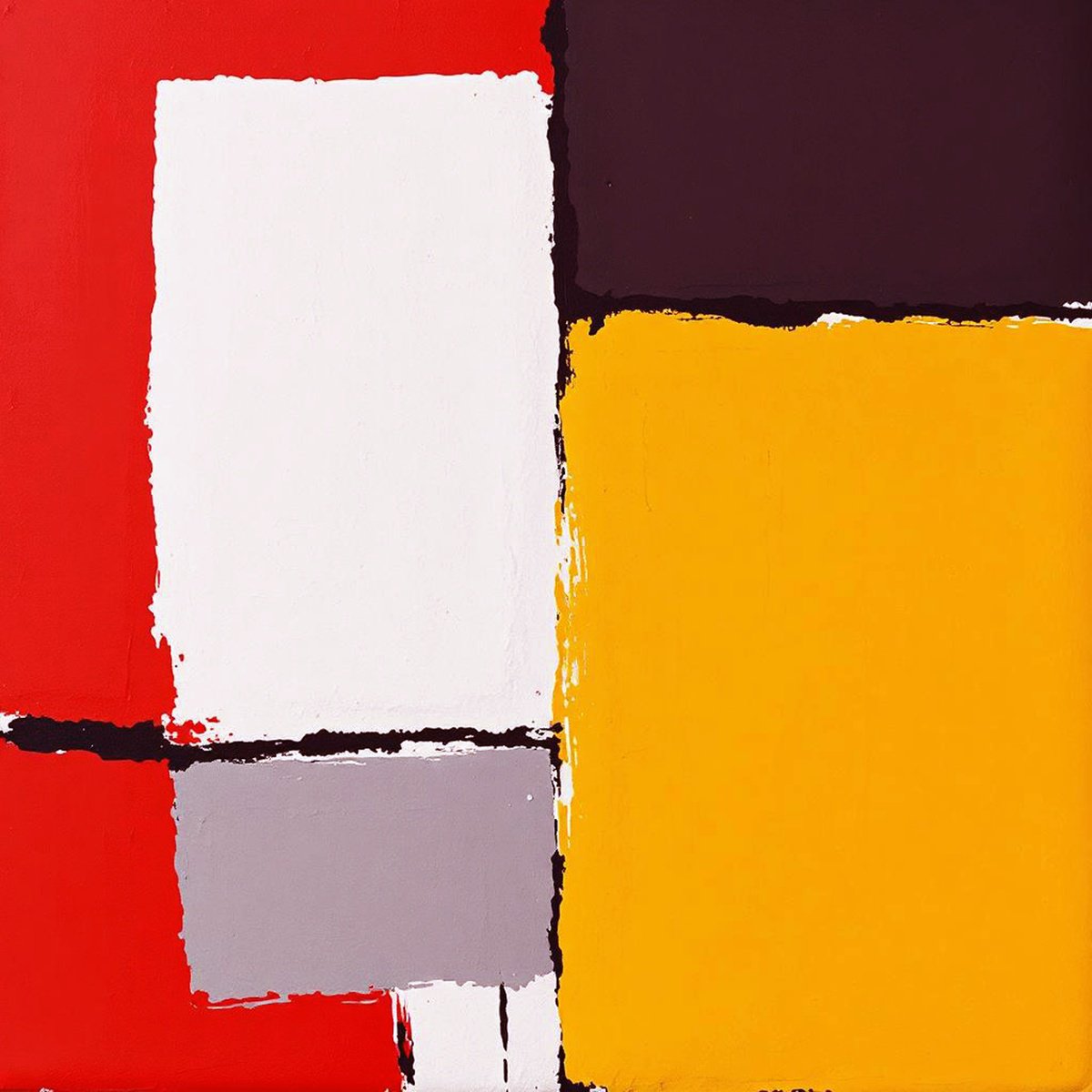 Abstract Giclee Print By Alessandro Butera, 35 X 35, Imperfect Geometry, Original Artwork