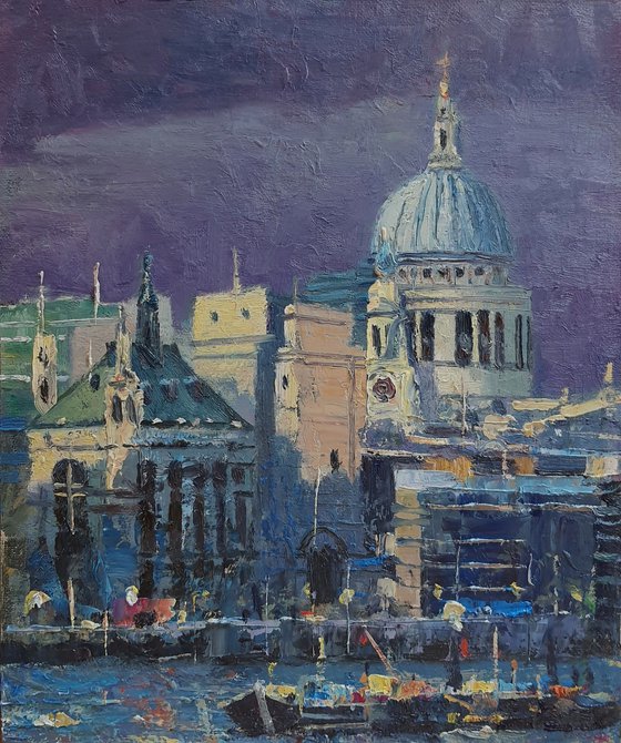 View of London with St Paul