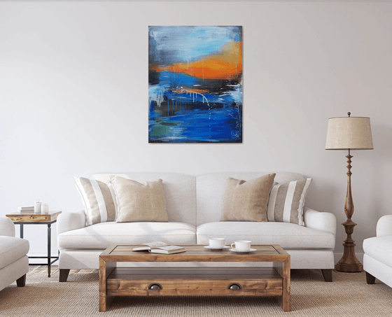 'AFTER EBB COMES THE FLOOD' – Abstract seascape