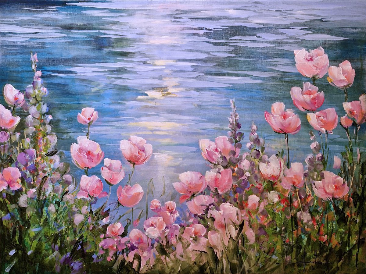  Reflection Of Spring By Irina Laube, 31 X 24, Artwork For Sale On Artfinder