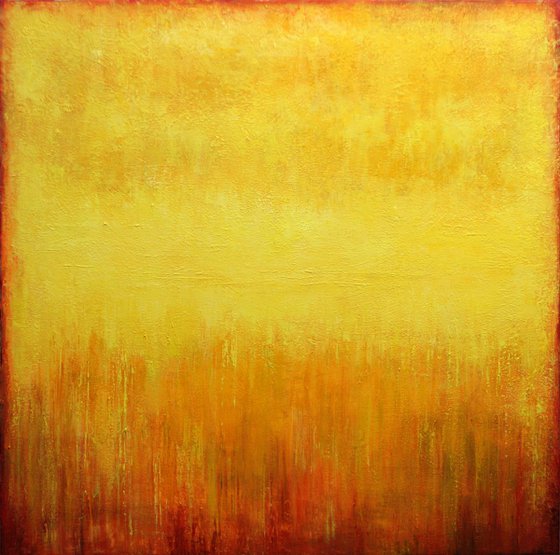 Yellow abstract painting III