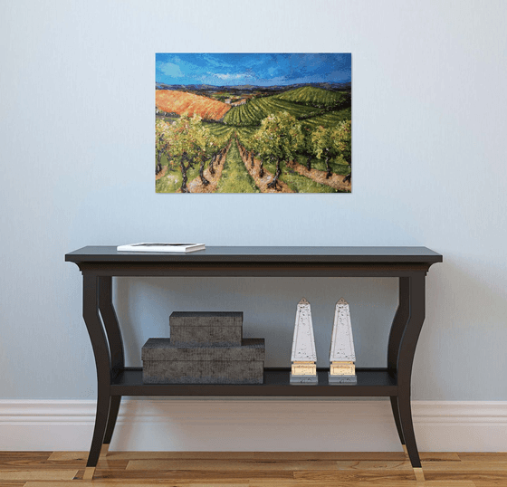 The Vineyard -landscape painting