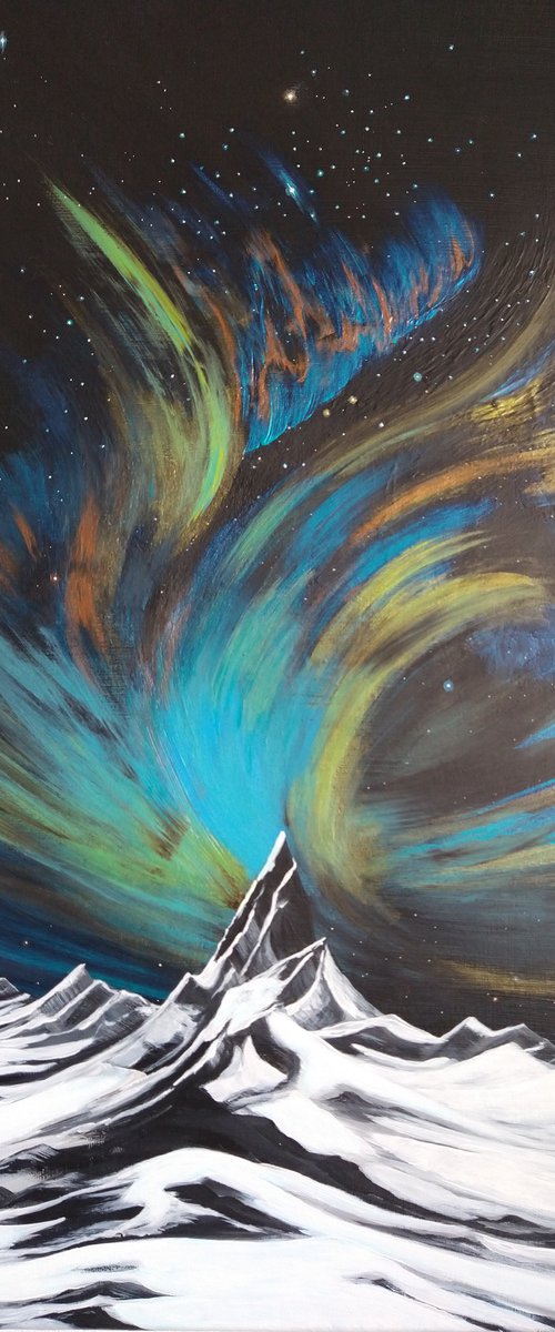 Mountain Starscape. by Zoe Adams
