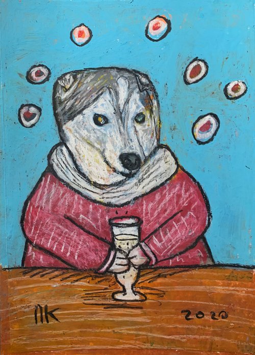 Drinking dog #89 by Pavel Kuragin