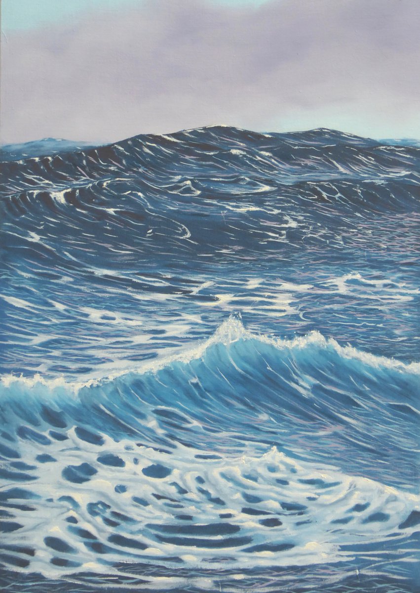 Mid Ocean Wave by Mike Dudfield