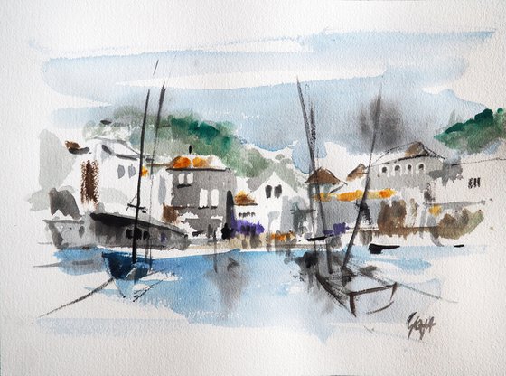 CORNISH LANDSCAPES - PORT ISAAC HARBOUR