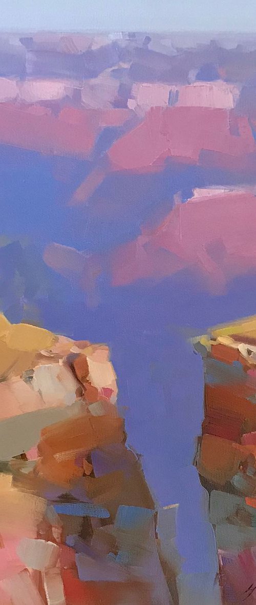 Grand Canyon, Landscape, Original oil painting, One of a kind Signed by Vahe Yeremyan