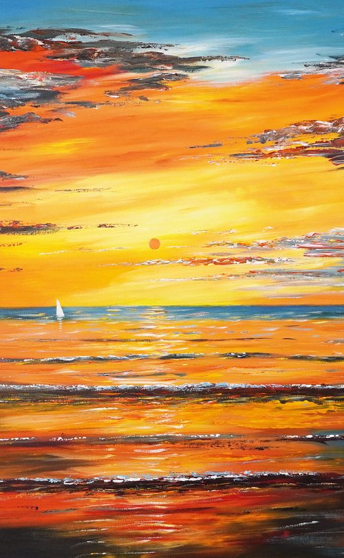 Romantic Seaside Sailing D 2 by Peter Nottrott