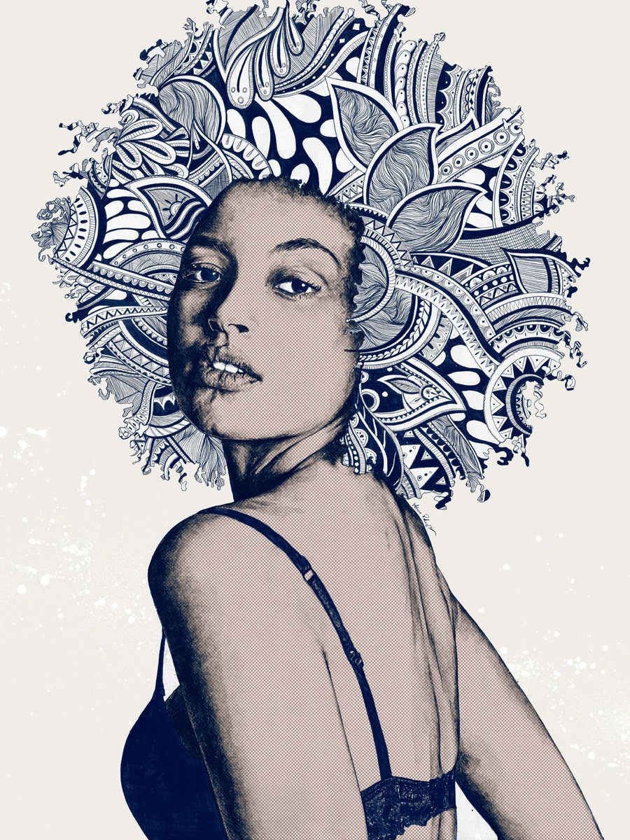 Urban And Pop Portrait Giclee Print By Marco Paludet, 14 X 20", Viewphoria Pop Art, Original Artwork