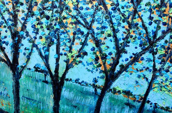 Landscape in Blue and Gold I