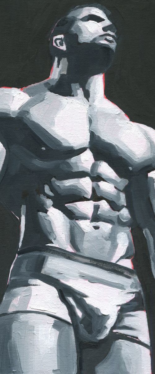 Standing in Light  - Male nude by Goodvin Nerko