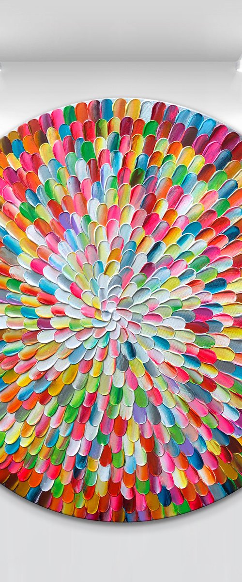 'Pacific rainbow V' - 24x24” by Tatiana Georgieva