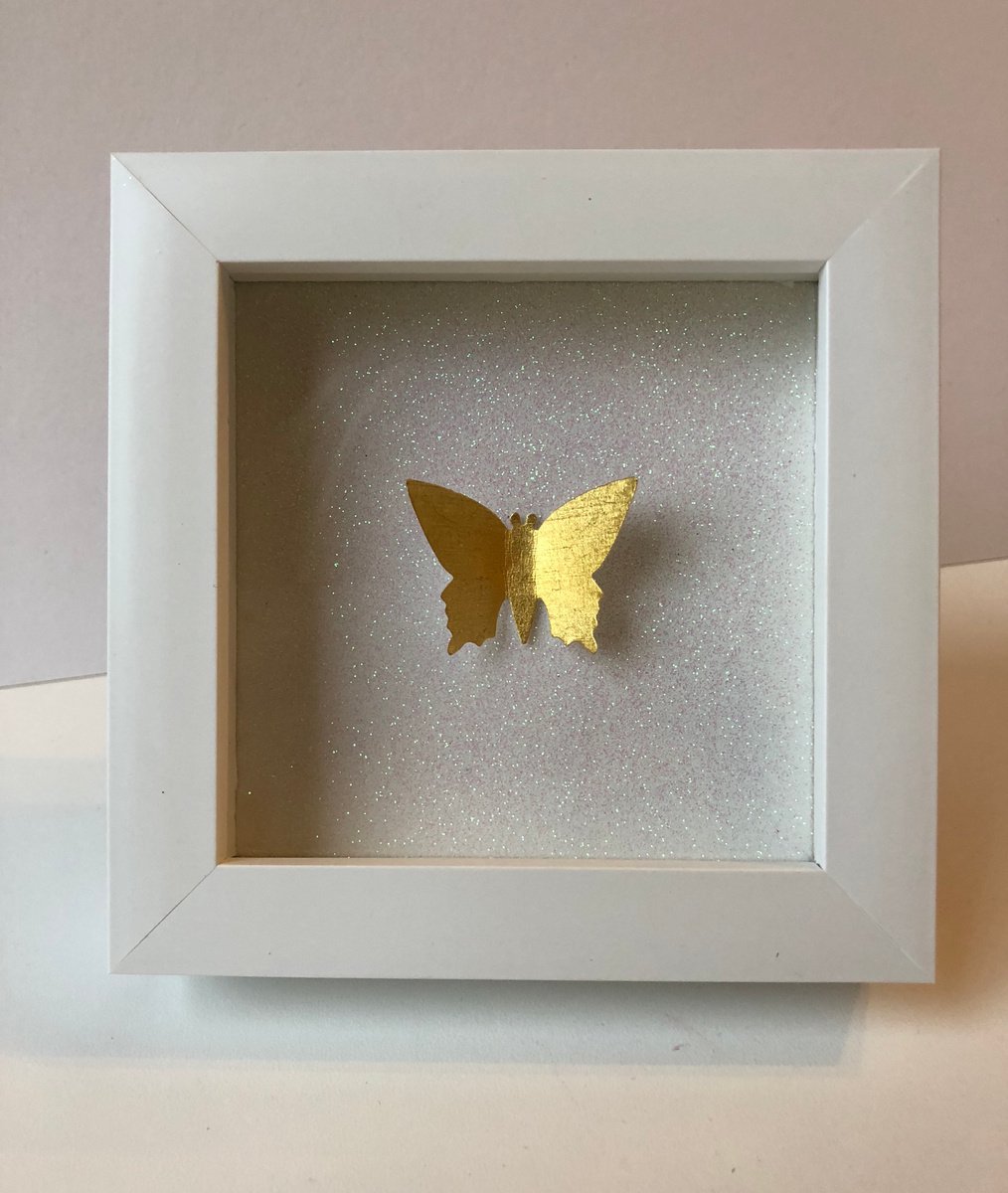 Gold Leaf Butterfly Box by Lorna Doyan