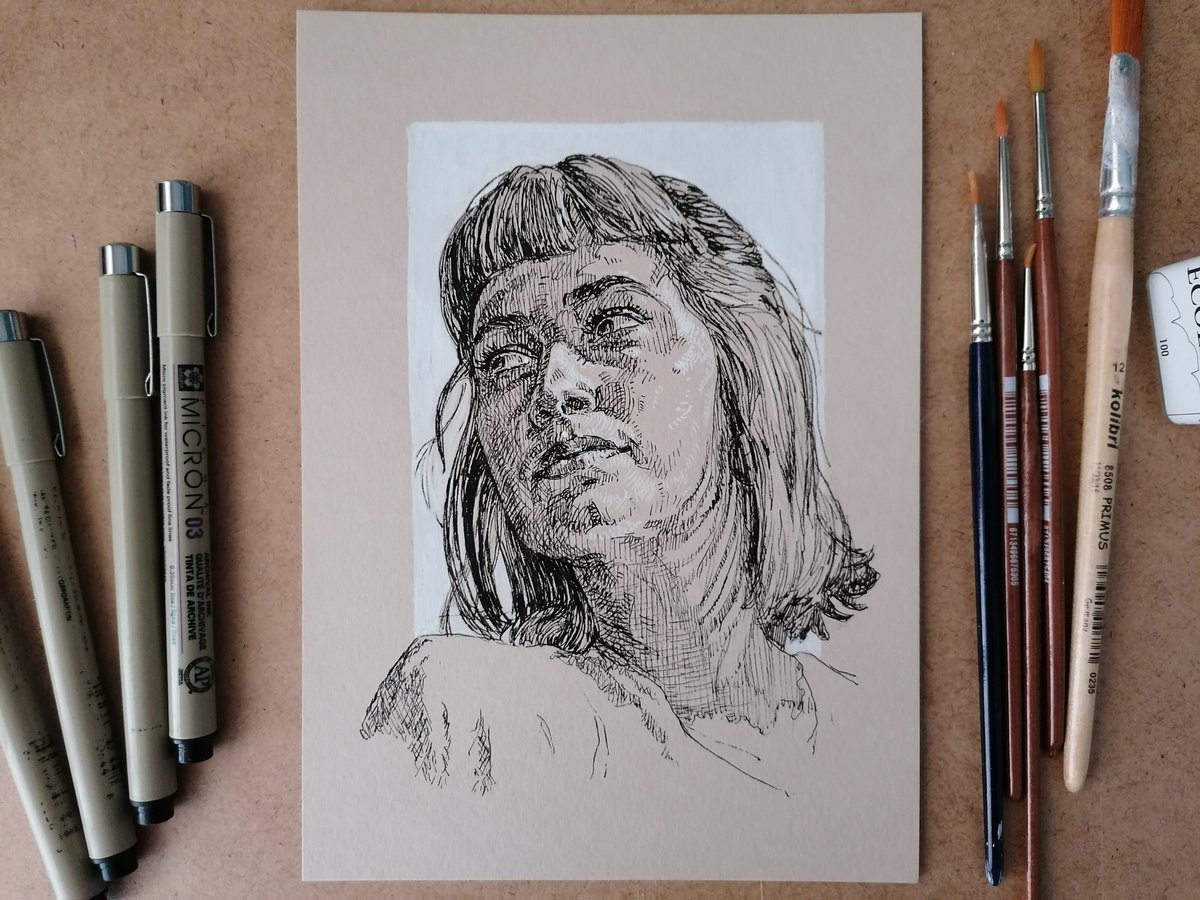 A5 Custom portrait drawing by Katarzyna Gagol