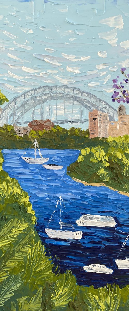 Harbour bridge from Cremorne by Guzaliya Xavier