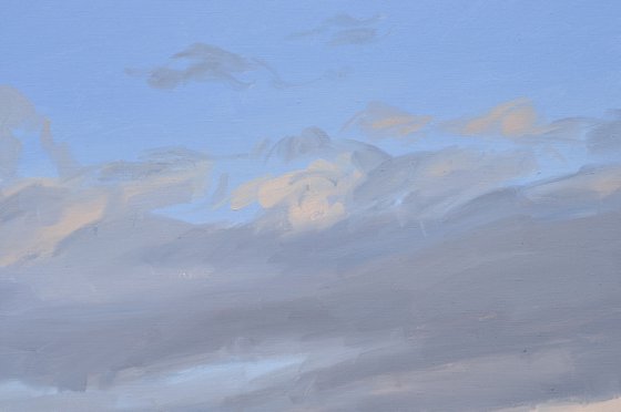 Sunset over the mountains