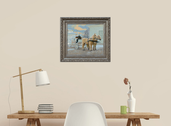 The cart with horses