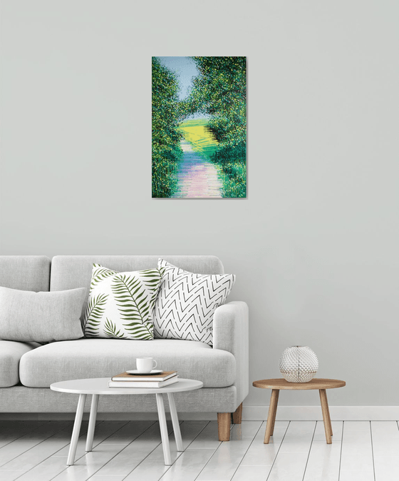 Summer Path In Bright Light
