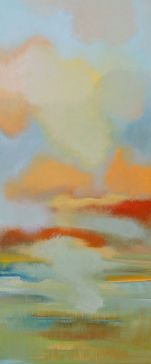 Summer Time. Large painting, 36" x 48". by Veta  Barker