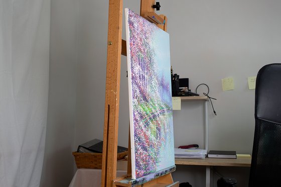 Spring Blossom Trees Reflected