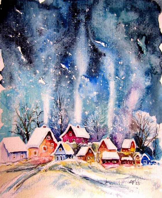 Frozen village